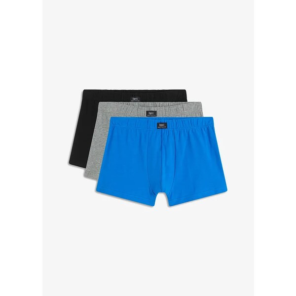 bonprix Boxerky (3 ks) z bio bavlny, farba čierna 56356333