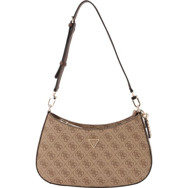 GUESS Kabelka na rameno NOELLE II TOP ZIP SHOULDER BAG hnedá / 64131514
