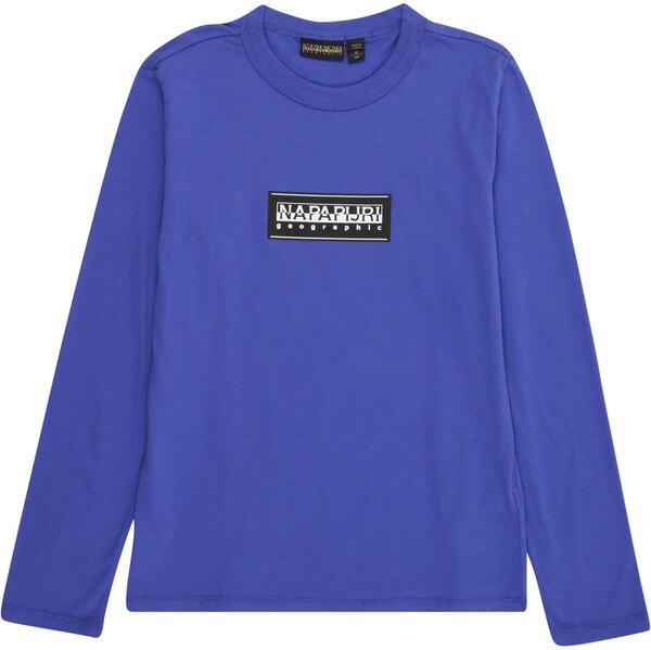 NAPAPIJRI Tričko S-CHAMOIS kobaltovomodrá / čierna / biela 64114469