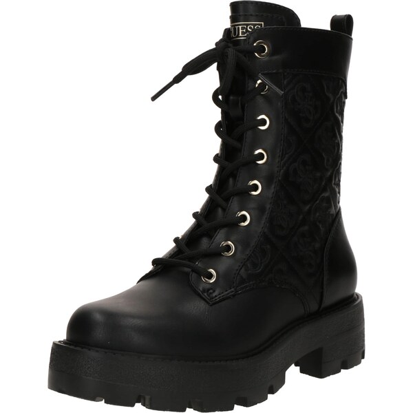 GUESS Šnurovacie členkové čižmy YANCEE čierna 64559327