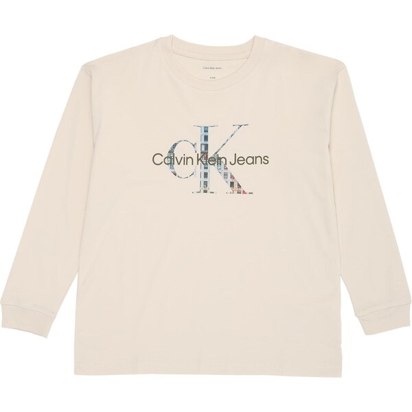 Calvin Klein Tričko béžová / zmiešané farby 65559189