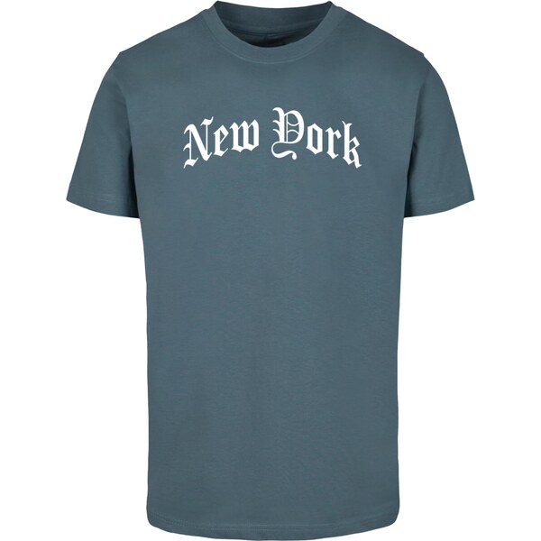 Mister Tee Tričko New York dymovo modrá / biela 65872075