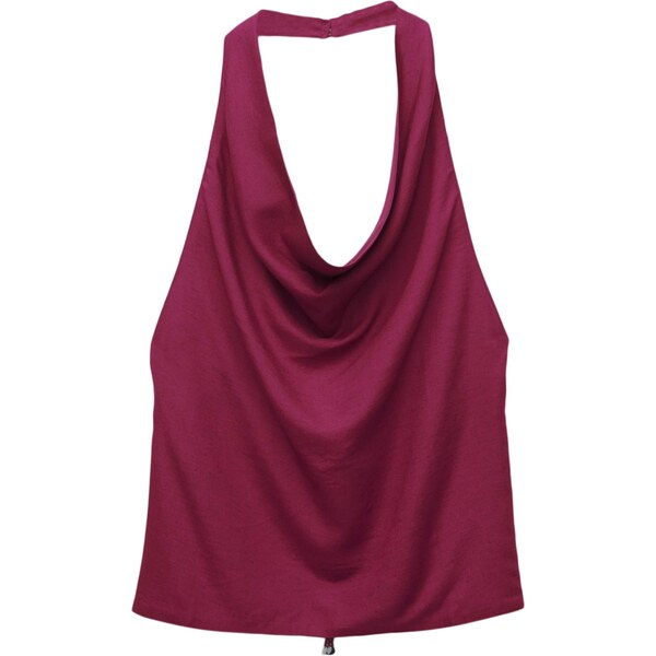 Pull&Bear Top vínovo červená 65881393