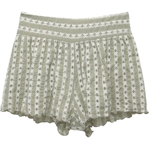 Pull&Bear Nohavice pastelovo zelená / biela 65881412