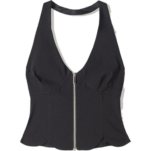 Bershka Top čierna 65881473