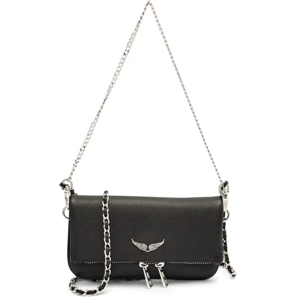 Zadig&Voltaire Kožená listová kabelka NANO 64110317