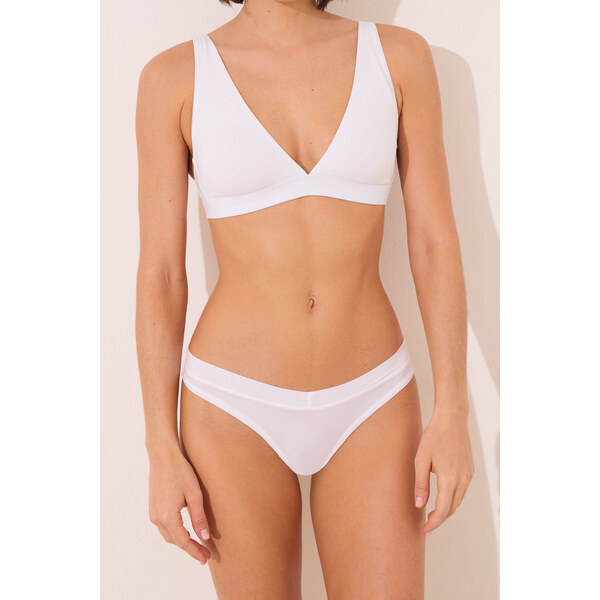 womensecret Biele tangá nohavičky 64121307