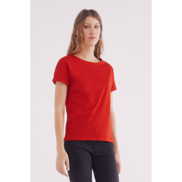 SPRINGFIELD Dámske tričko s detailom gombíkov 64121338