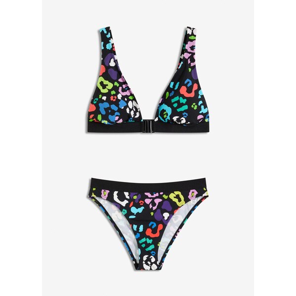 bonprix Bikiny (2-dielne), zapínanie vpredu, farba čierna 64125248