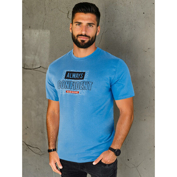 BASIC Svetlomodré tričko ALWAYS CONFIDENT RX5408 49971484
