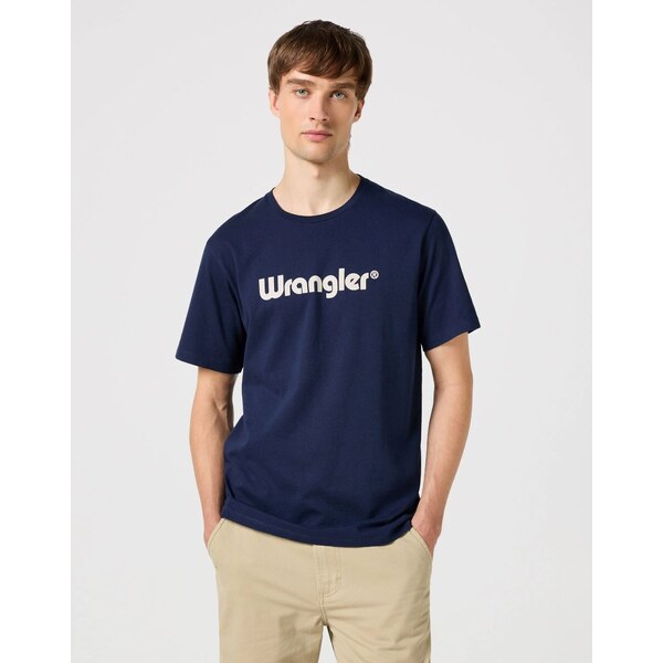 Tričko pre mužov WRANGLER LOGO TEE NAVY 112350524 64135623