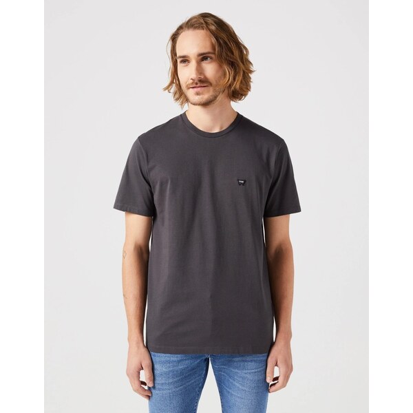 Tričko pre mužov WRANGLER SIGN OFF TEE FADED BLACK 112351320 64135627