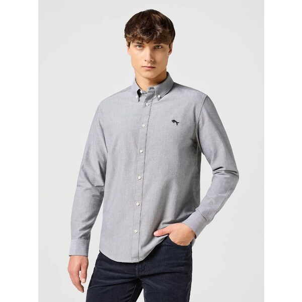 Pánska košeľa WRANGLER OXFORD SHIRT GREY 112357230 64135617