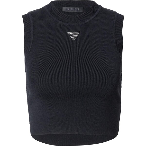 GUESS Vyšívaný top Alexia čierna 64131289
