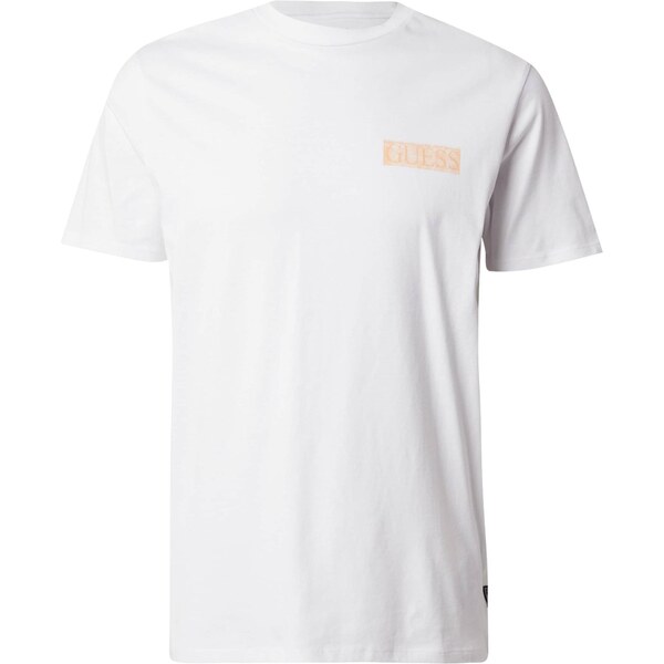 GUESS Tričko mandarínková / biela 64131477