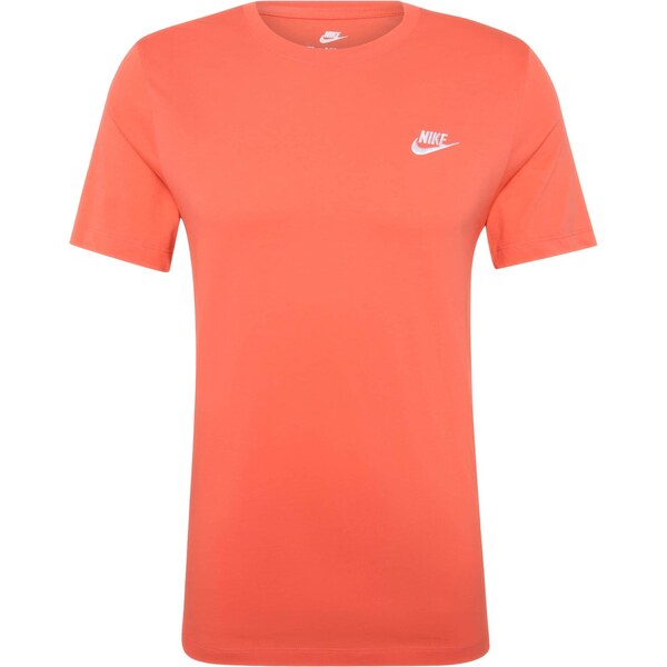 Nike Sportswear Tričko CLUB oranžovo červená / biela 64131570