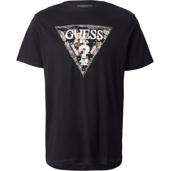 GUESS Tričko béžová / čierna / biela 64131629