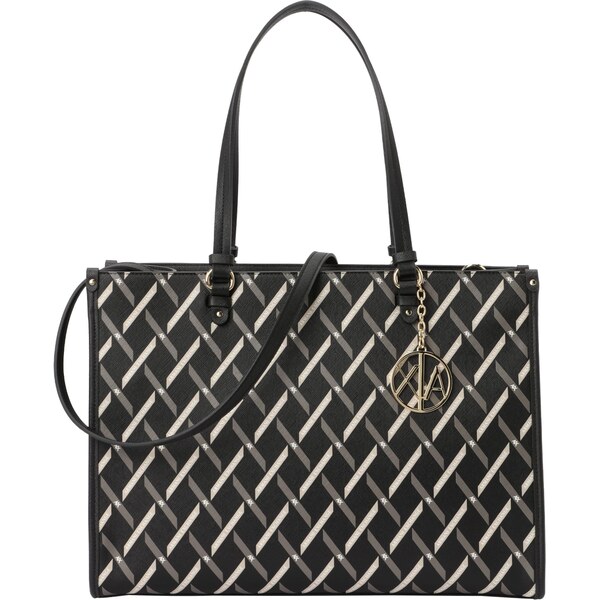 ARMANI EXCHANGE Kabelka GYNGER slonová kosť / tmavobéžová / čierna 64131690