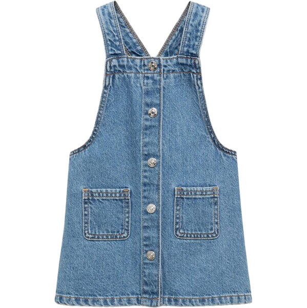 MANGO KIDS Šaty RUFFI modrá denim 64131490