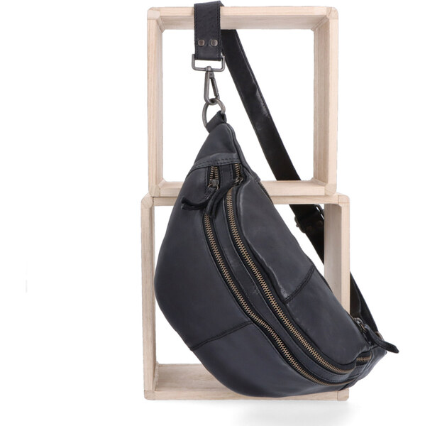 Kožená ľadvinka crossbody Noelia Bolger čierna NB 2035 C 64132415