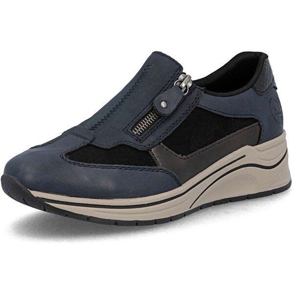 Dámske poltopánky RIEKER N9552-14 modrá W5 64134381