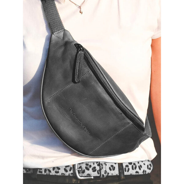 Kožená ľadvinka The Chesterfield Brand Eden - čierna 64167676