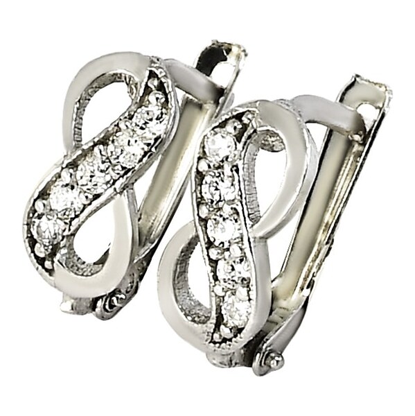 Strieborné náušnice Glare 840 64138306