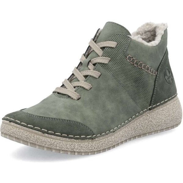 Dámska členková obuv RIEKER 50906-54 zelená W5 64138316