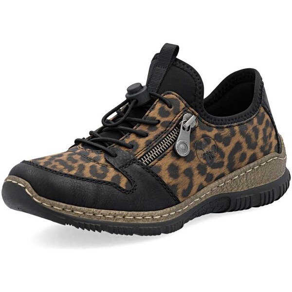 Dámske poltopánky RIEKER N32G0-90 hnedá W5 64138329