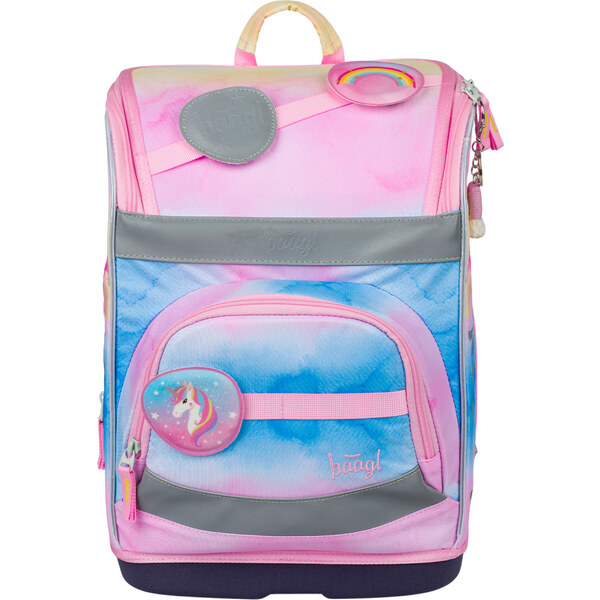 BAAGL Školní aktovka Zippy plus Rainbow Unicorn 64414678