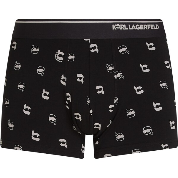 Karl Lagerfeld Boxerky Ikon sivobéžová / čierna / šedobiela 64146525