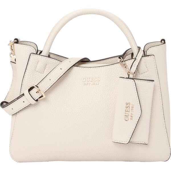 GUESS Kabelka BRENTON SML GIRLFRIEND SATCHEL svetlobéžová 64146886