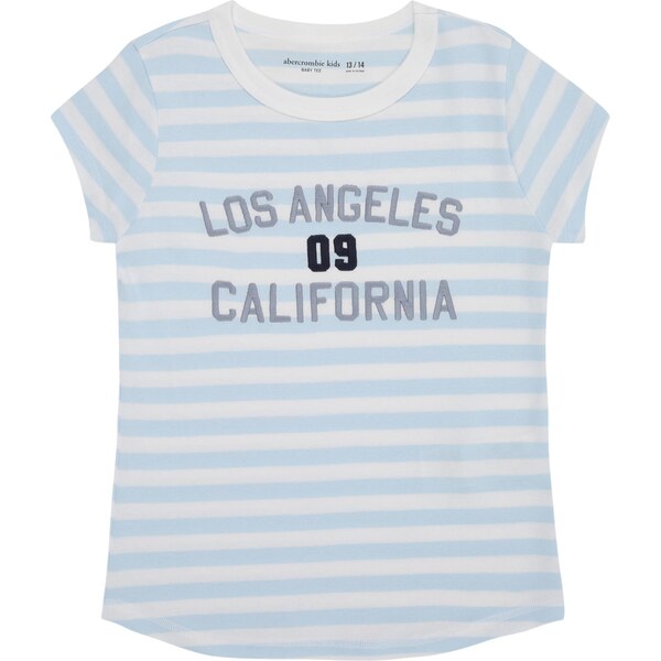 Abercrombie & Fitch Tričko opálová / nebesky modrá / čierna / biela 64216761