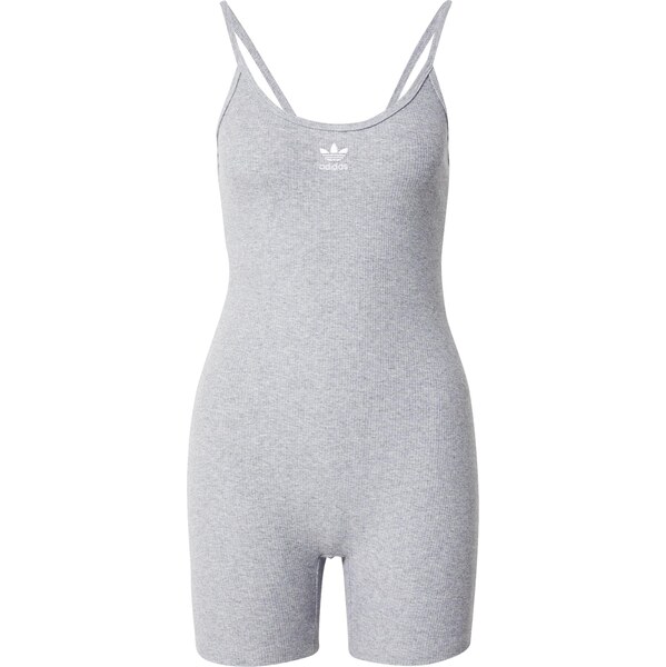 ADIDAS ORIGINALS Overal Essentials sivá melírovaná / biela 64482374