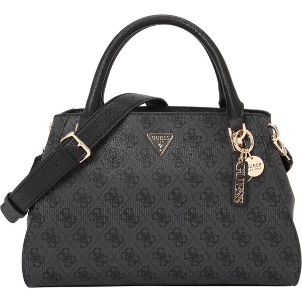 GUESS Kabelka NOELLE II LUXURY SATCHEL tmavohnedá / grafitová 64147142