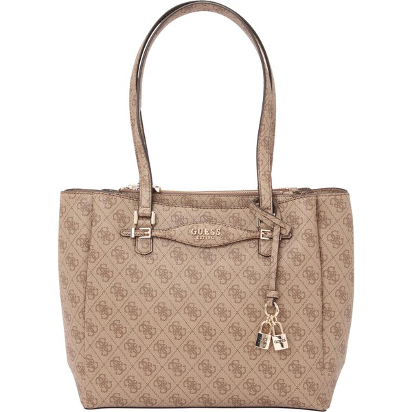 GUESS Kabelka na rameno KATYA MULTI COMP TOTE kapučíno / tmavohnedá 64147146