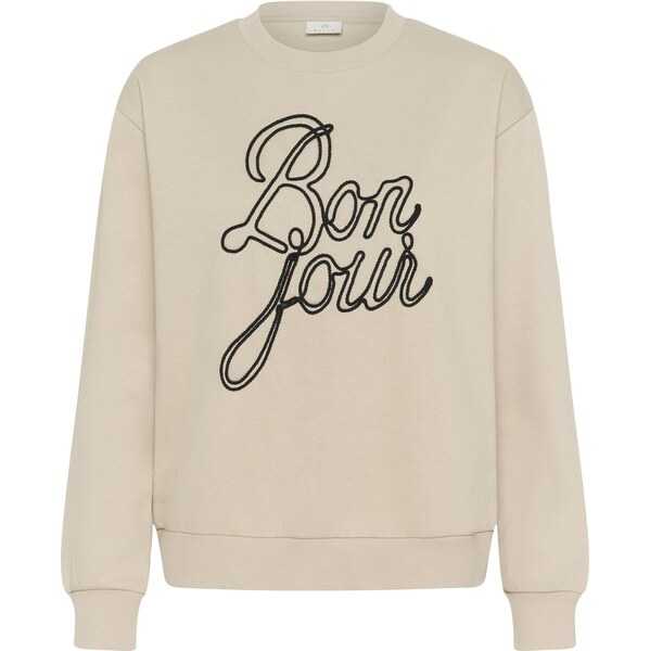 Kaffe Mikina Berta béžová / čierna 64146818