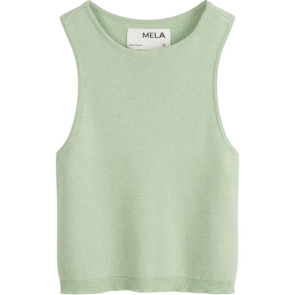 MELA Vyšívaný top NIKARA zelená melírovaná 65652845