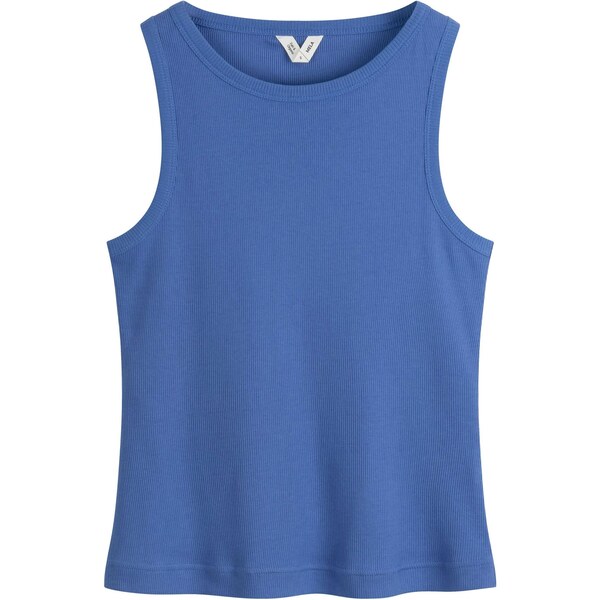 MELA Vyšívaný top DRISNA modrá 65652860