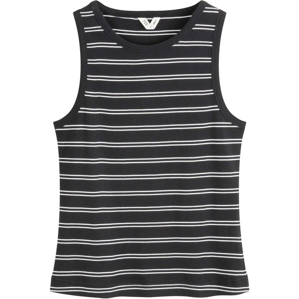 MELA Vyšívaný top DRISNA čierna / biela 65652861