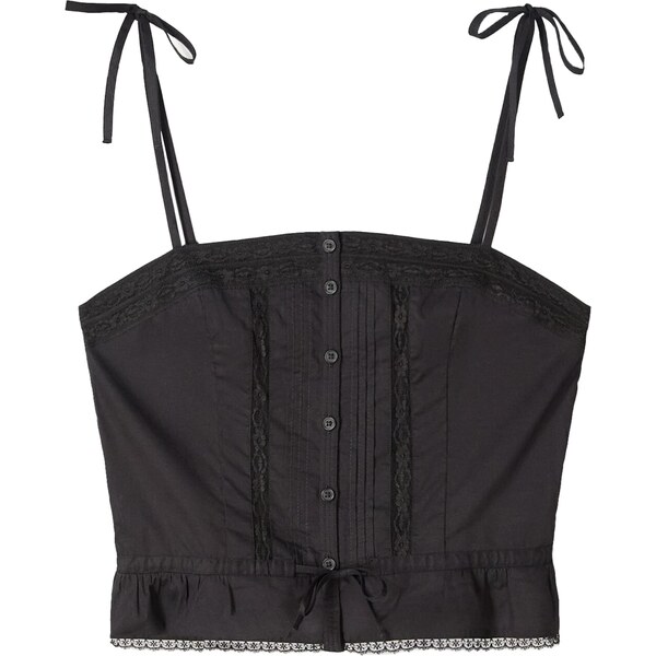 Bershka Top čierna 65881272