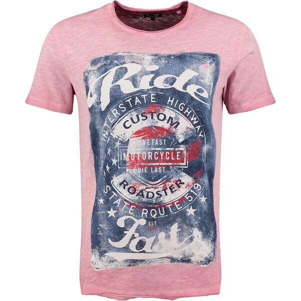 Key Largo Tričko Fast modrá denim / staroružová / červená / biela 64153162