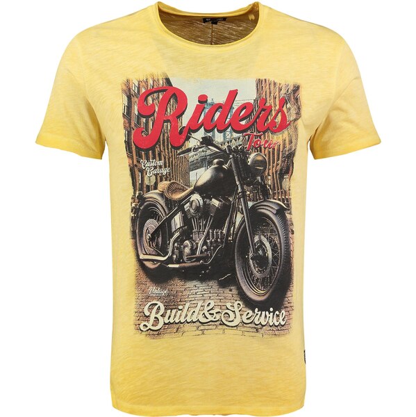 Key Largo Tričko Tour žltá / zmiešané farby 64153164