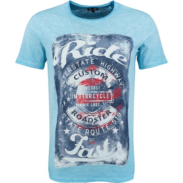 Key Largo Tričko Fast nebesky modrá / modrá denim / červená 64153165