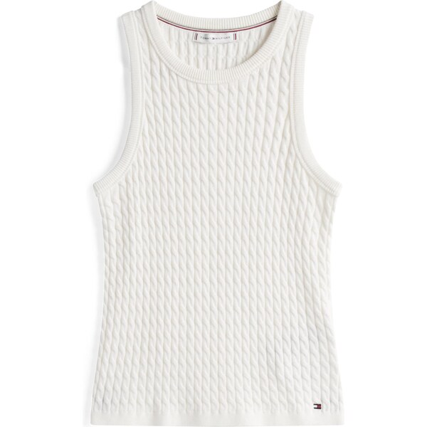 TOMMY HILFIGER Vyšívaný top biela 64153181