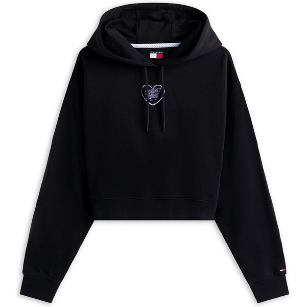 Tommy Jeans Mikina HEART svetlofialová / čierna 64153202