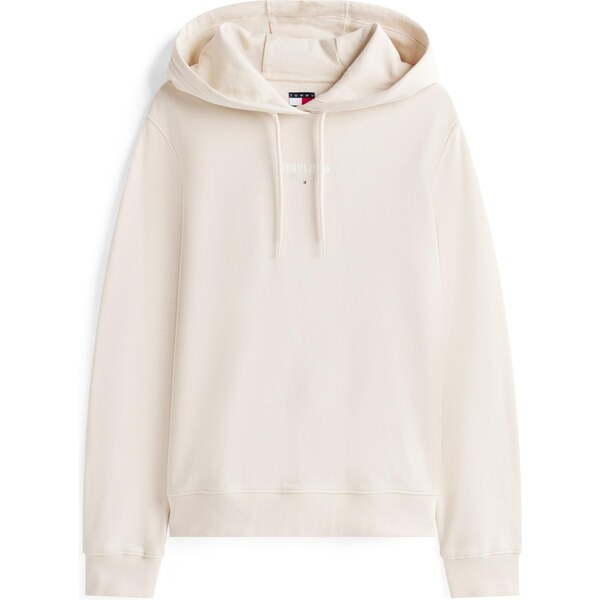 Tommy Jeans Mikina ESS svetlobéžová / biela 64153245