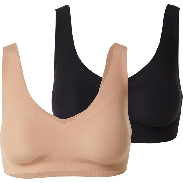 SLOGGI Podprsenka ZERO Feel 2.0 svetlohnedá / čierna 64153349