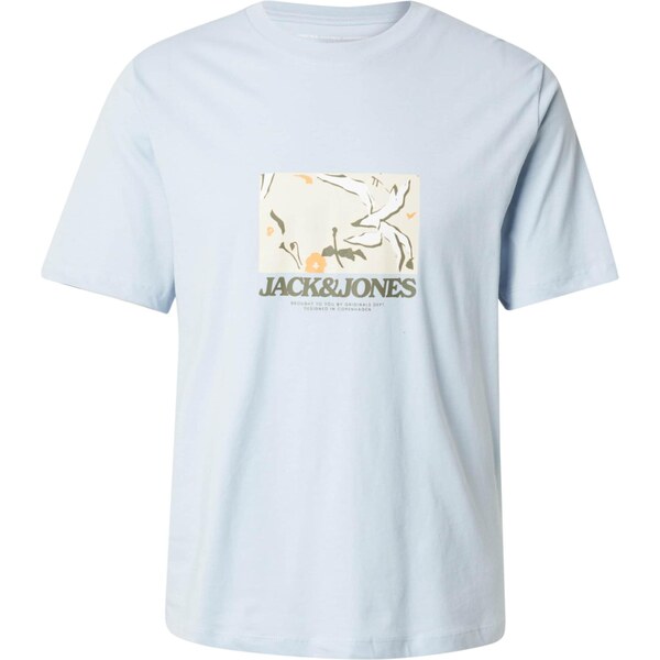 JACK & JONES Tričko béžová / svetlomodrá / zelená / biela 64153397
