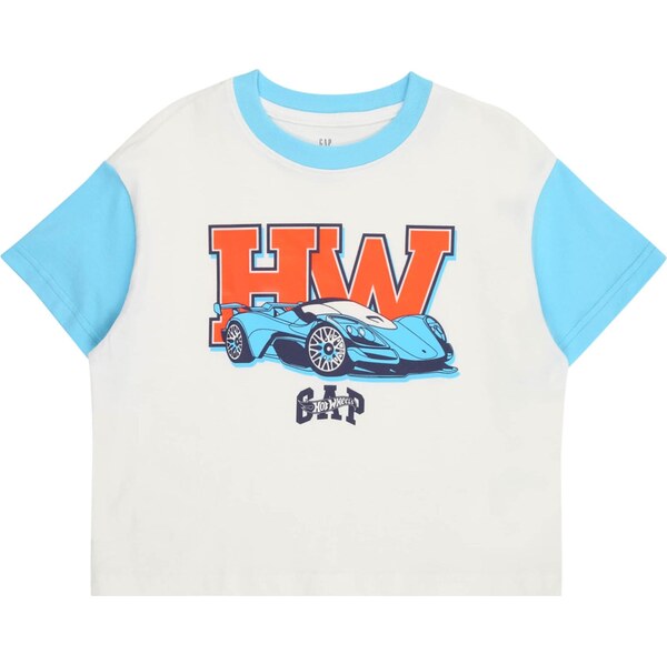 GAP Tričko azúrová / oranžová / čierna / biela 64153211